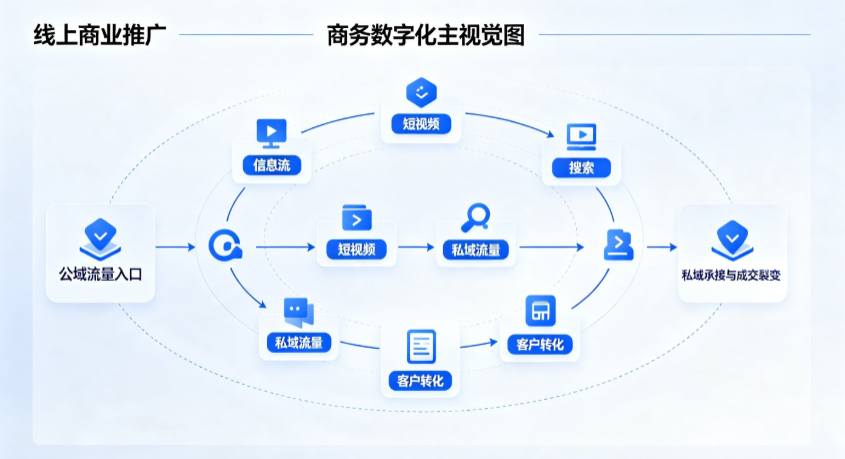 井陉矿区线上商业推广怎么做？全域流量闭环搭建与低成本转化实战指南